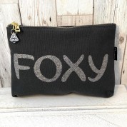 Grey Sparkle Make-Up Bag - Foxy